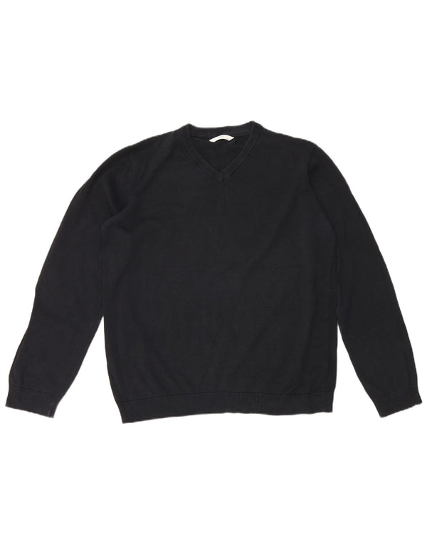 Marks & Spencer Boys V-hals sweater 15-16 år Sort bomuld