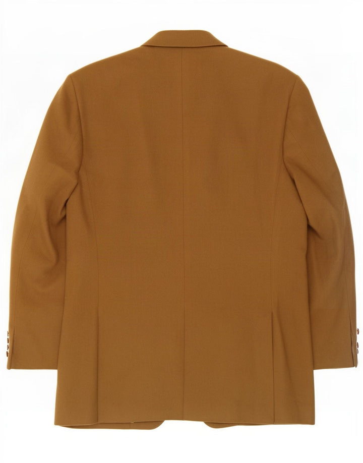 David Saddler Herre 2-knaps blazerjakke IT 54 2XL Beige Uld