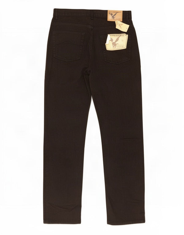 Vintage Straight Jeans til mænd IT 50 Large W32 L33 Sort Bomuld