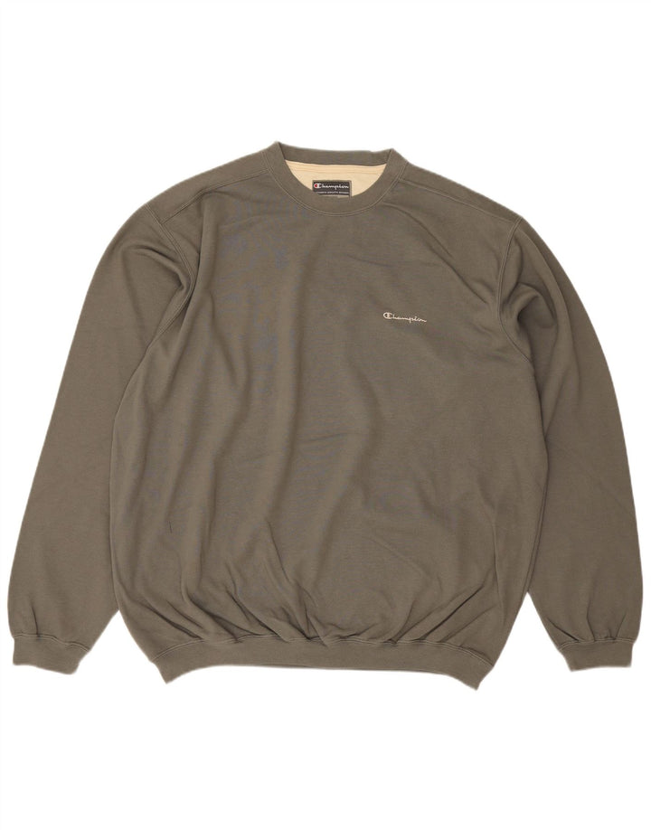 Champion Herre Sweatshirt Jumper 2XL Grå Bomuld