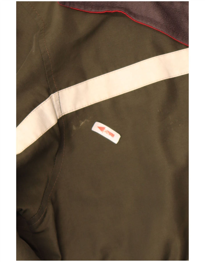 Tommy Hilfiger Herre Utility Jacket UK 40 Large Khaki Colourblock Polyester