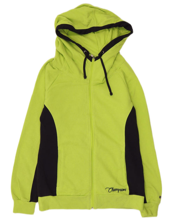 Champion Womens Heritage Fit Hættetrøje med lynlås UK 14 Large Green