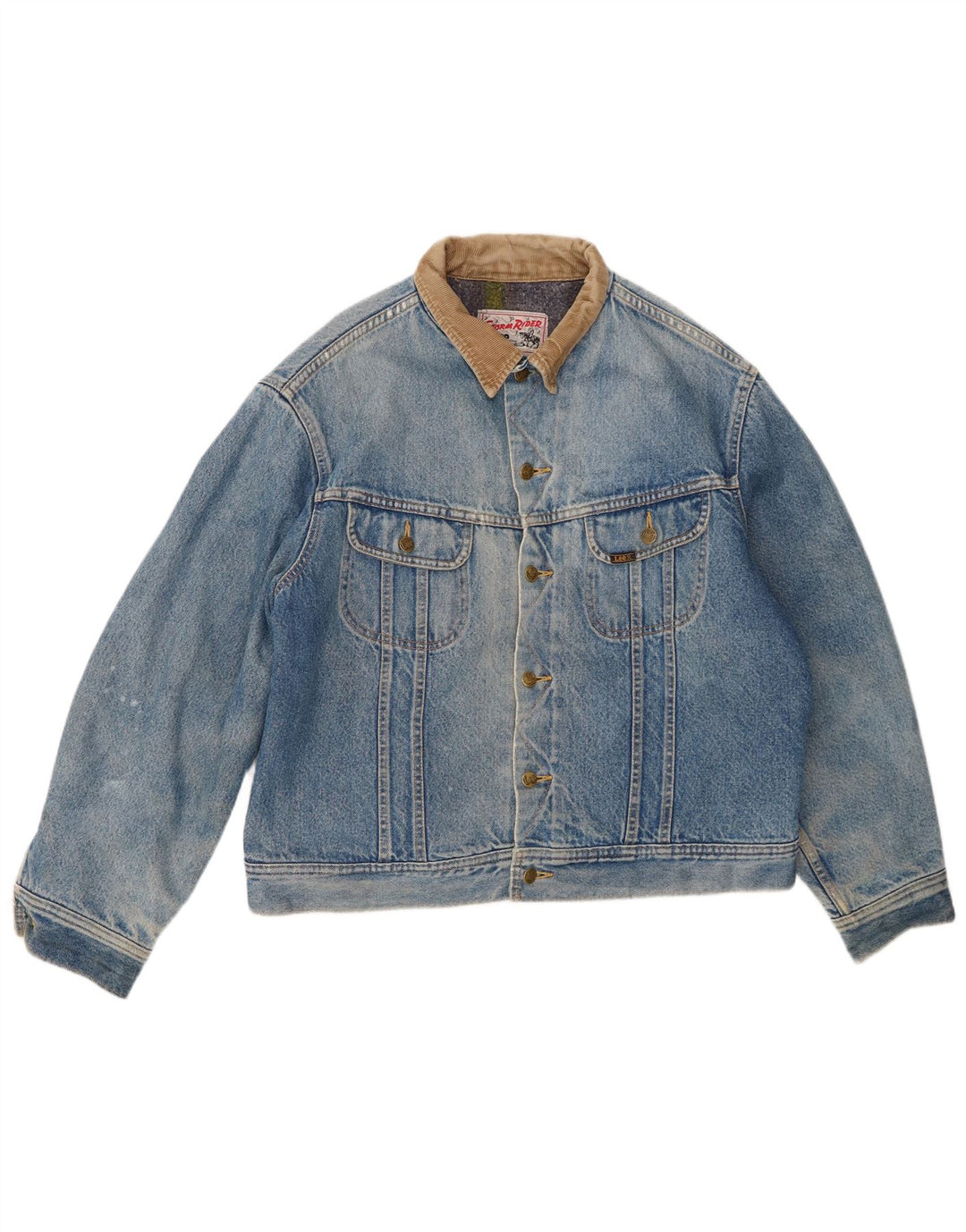 Lee Herre denimjakke UK 40 Large Blue