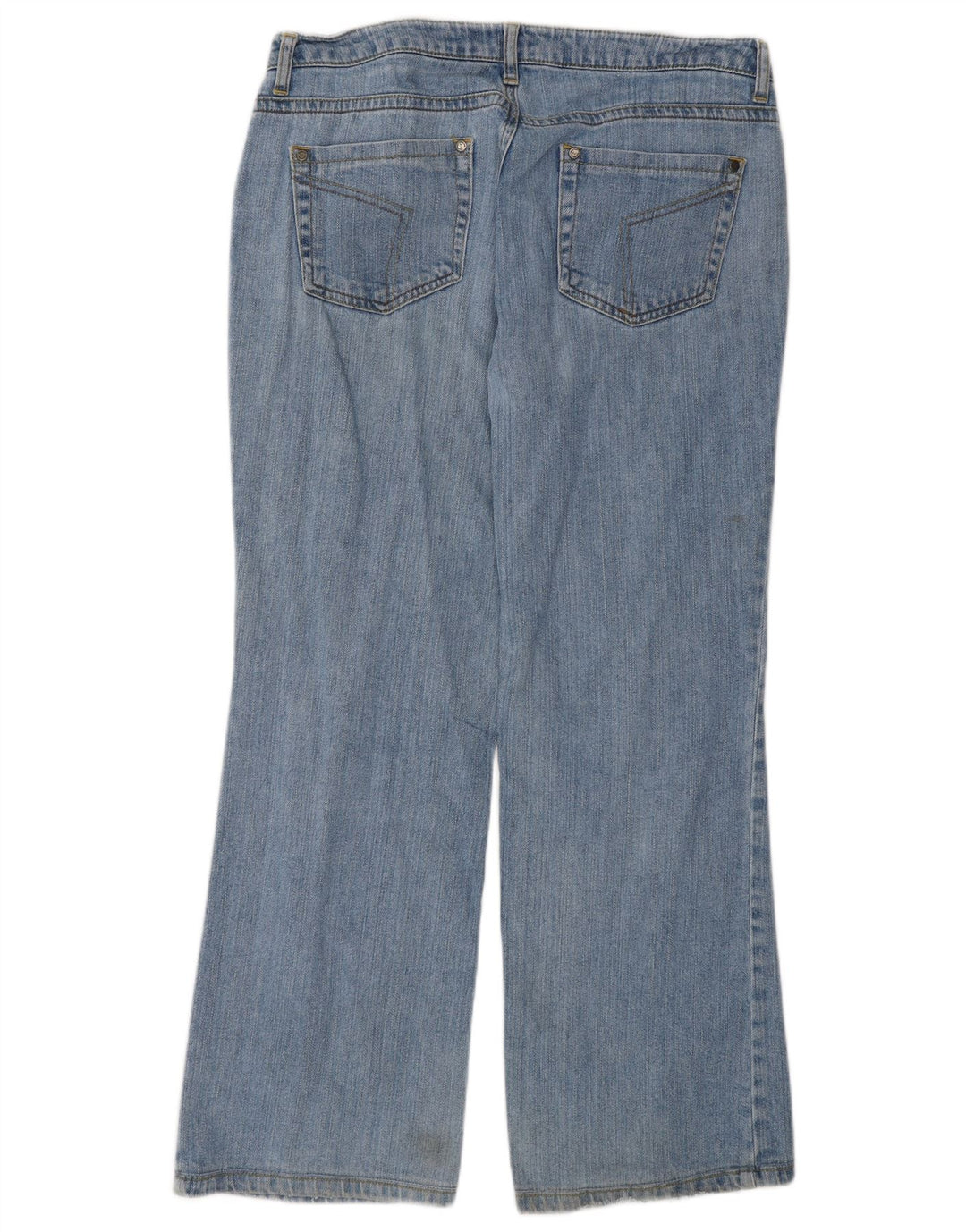 Vintage Dame Bootcut Jeans W32 L28 Blå Bomuld