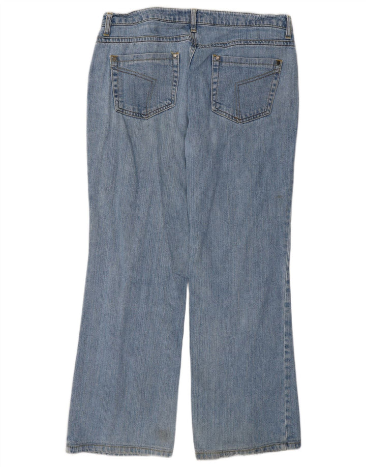 Vintage Dame Bootcut Jeans W32 L28 Blå Bomuld