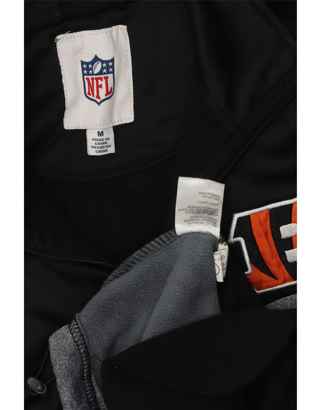 NFL Herre Cincinnati Bengals Grafisk Sweatshirt Jumper Medium Sort