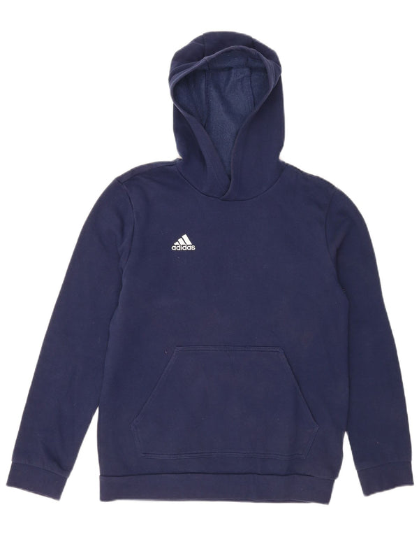Adidas hættetrøje til drenge 13-14 år marineblå