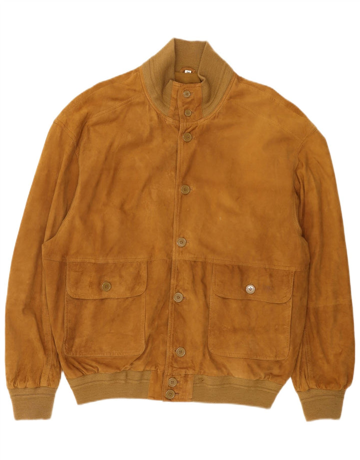 Conbipel Herre Ruskind Bomber Jacket IT 56 2XL Beige Læder