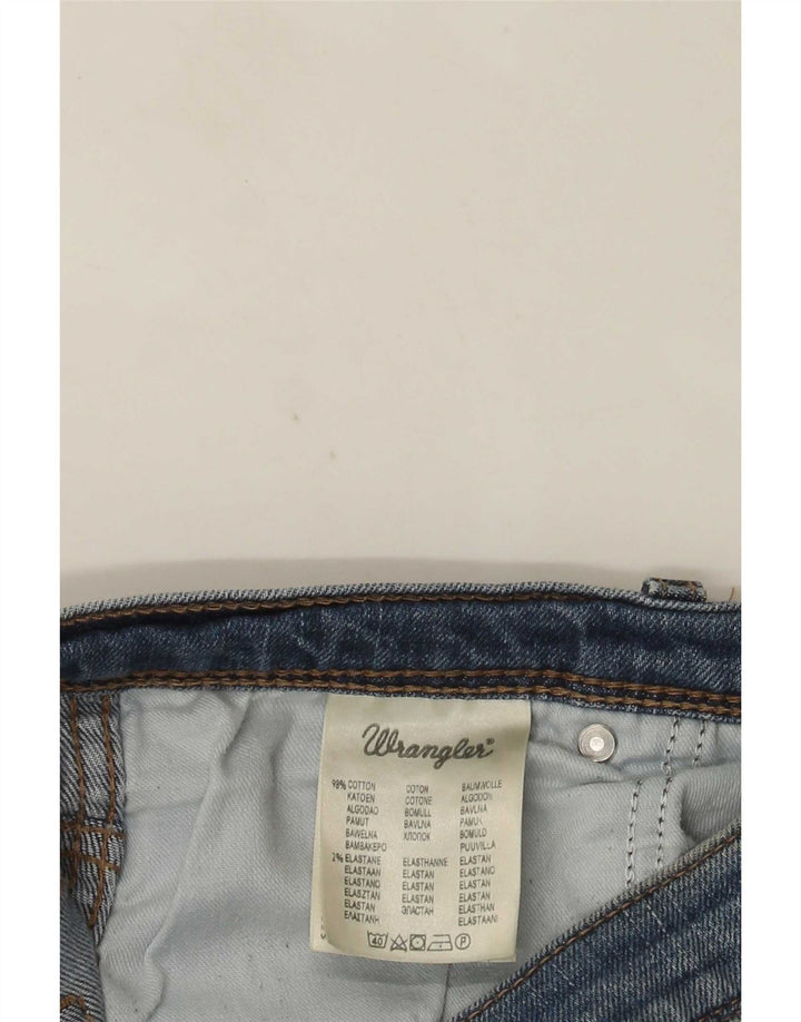 Wrangler Herre Regular Fit Straight Jeans W38 L30 Blå Bomuld