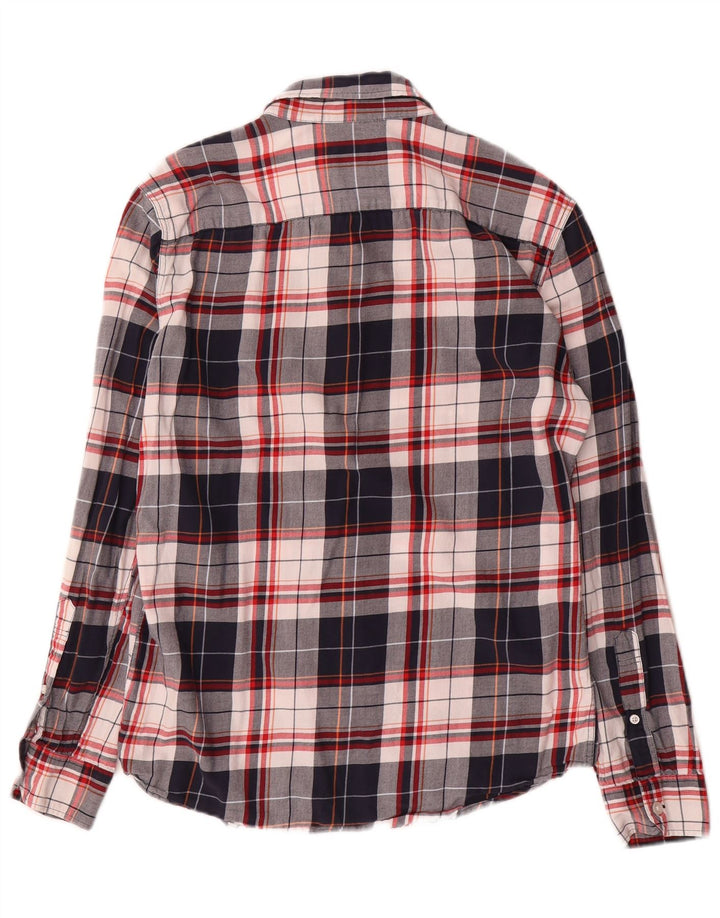Jack Wills Herre Slim Fit skjorte lille marineblå ternet bomuld