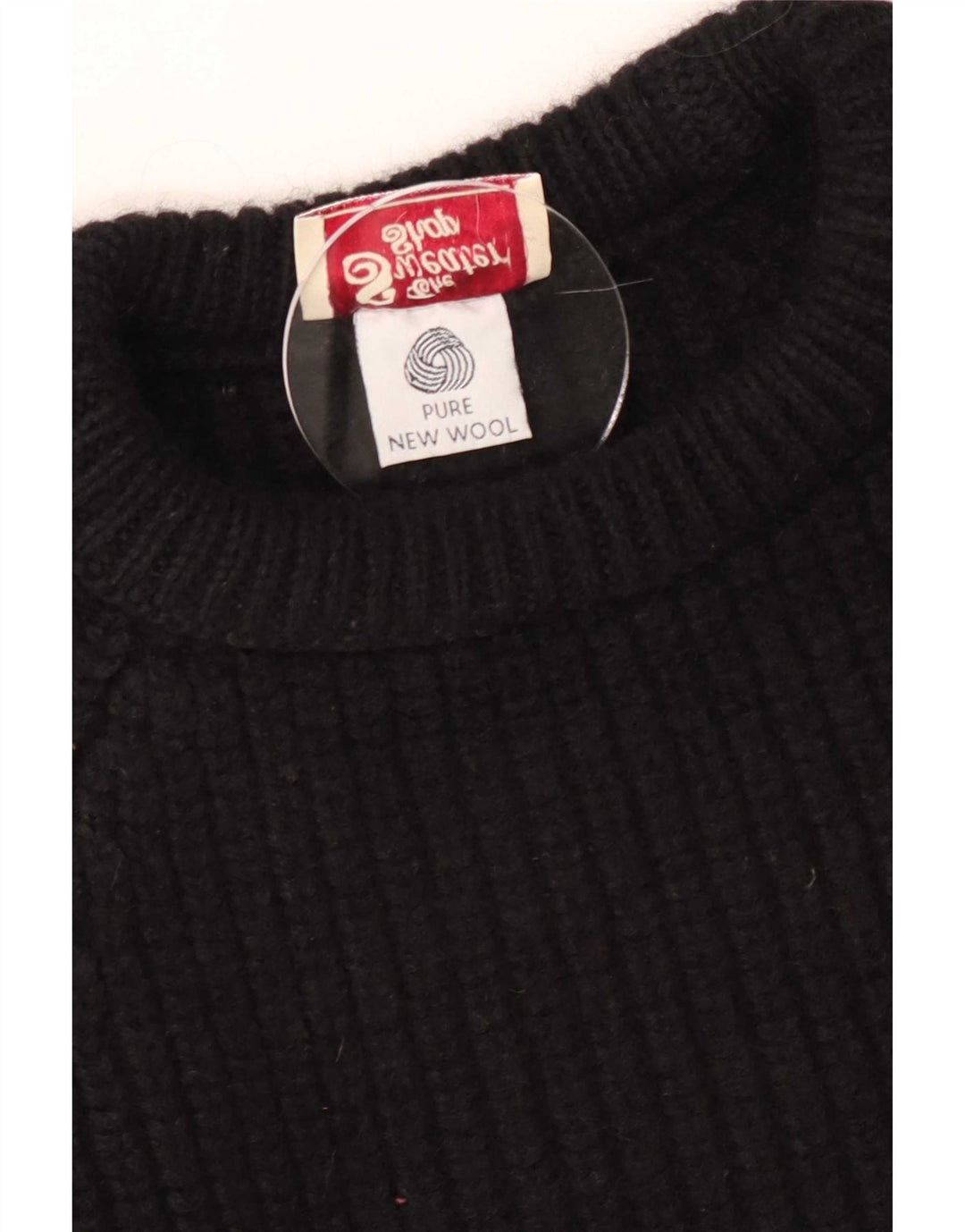 Sweater Shop Herre Boat Neck Jumper Medium Sort Ny Uld