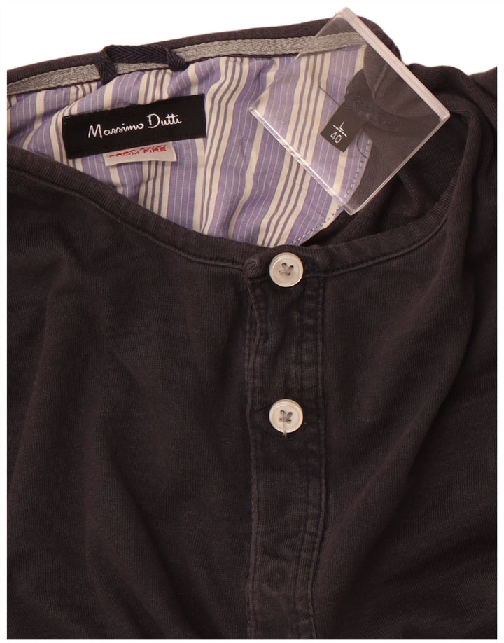 MASSIMO DUTTI Herre T-Shirt Top Stor Marineblå