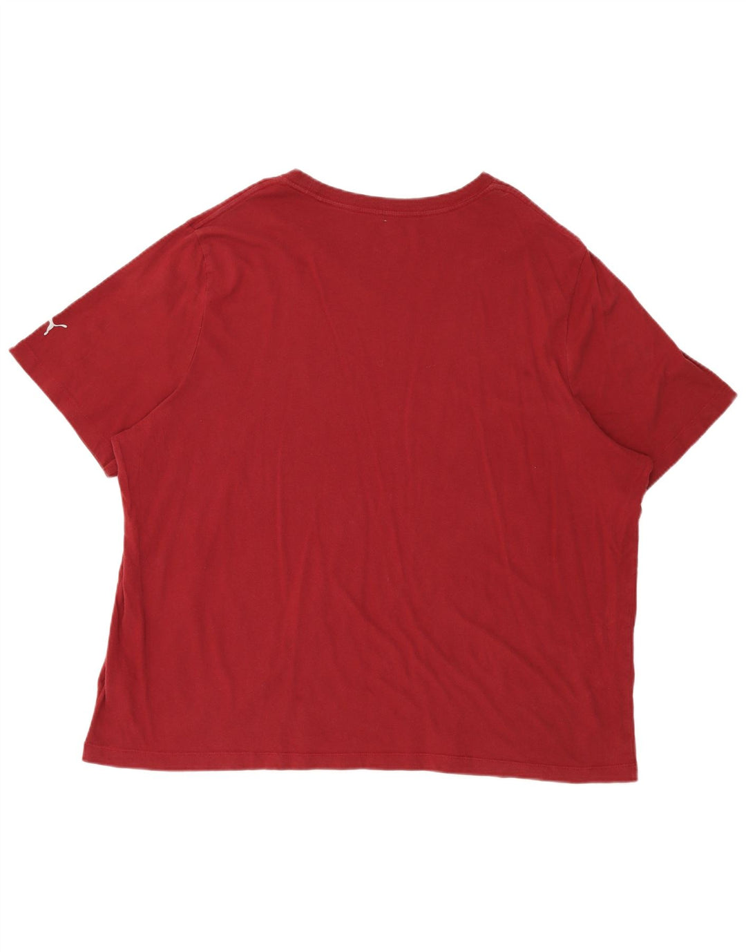 Puma Herre Grafisk T-Shirt Top 3XL Rød Bomuld