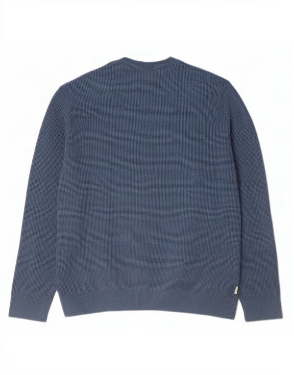 Marks & Spencer Mens Crew Neck Jumper Sweater XL Blue Polyester
