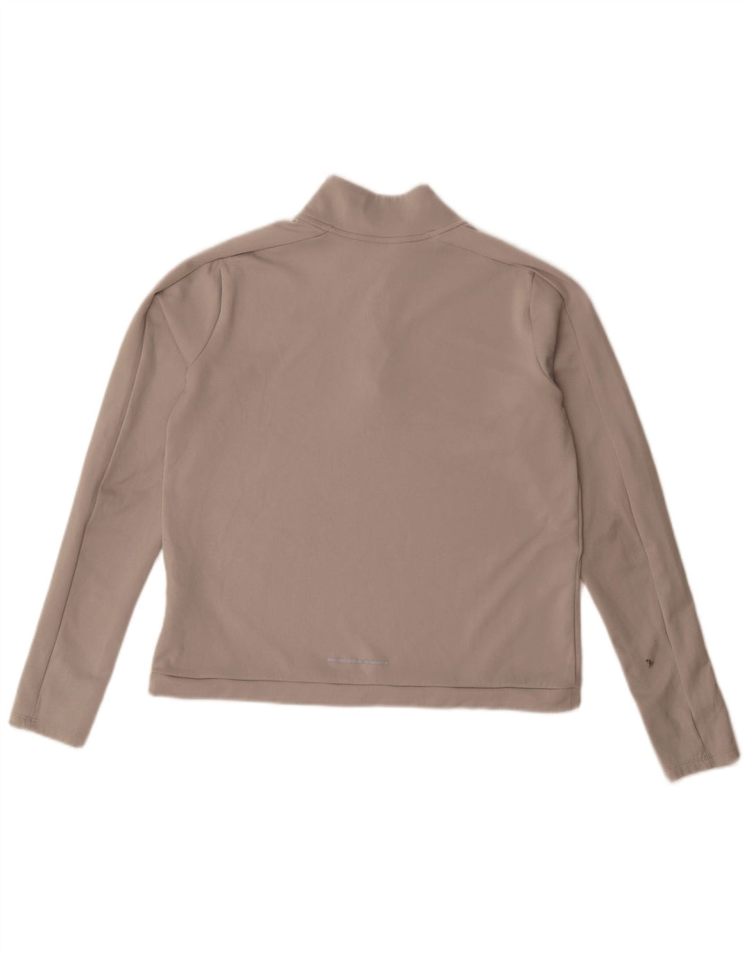 Nike Dame Dri Fit Pullover med lynlås-hals Træningsdragt Top UK 14 Medium Grå