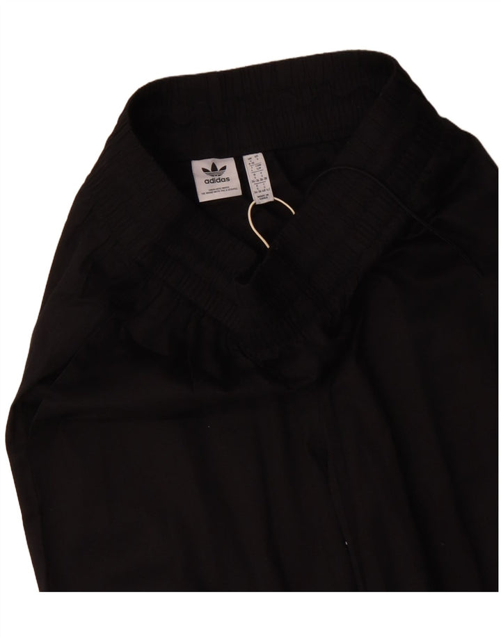 ADIDAS højtaljede Cargo-bukser til kvinder UK 8/10 Small W25 L28 Sort