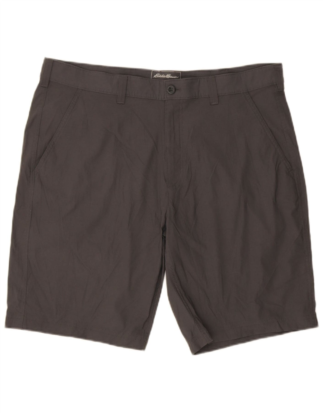 Eddie Bauer Herre Chino Shorts W38 XL Grå Nylon