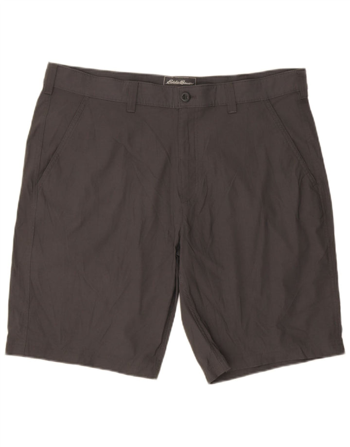 Eddie Bauer Herre Chino Shorts W38 XL Grå Nylon