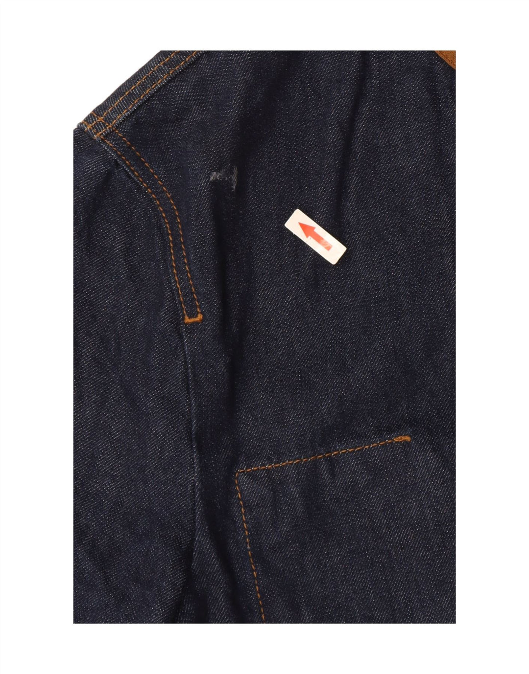 Zara Herre denimjakke UK 38 Medium Navyblå Bomuld