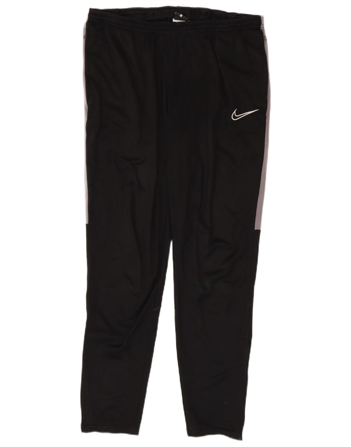 Nike Herre Dri Fit træningsdragt Bukser XL Sort Colourblock Polyester