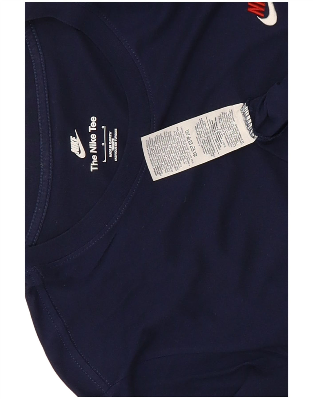 Nike T-shirt top til mænd, stor marineblå bomuld