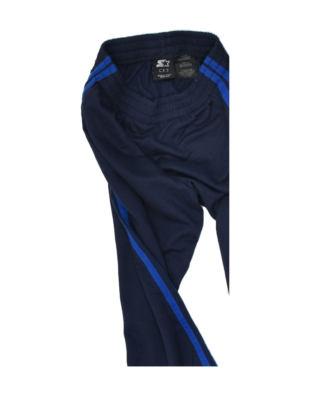 STARTER Boys Tracksuit Trousers 7-8 Years Navy Blue Polyester | Vintage Starter | Thrift | Second-Hand Starter | Used Clothing | Messina Hembry 