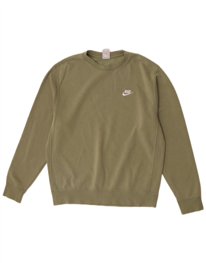 Nike Herre sweatshirt Jumper Medium Grøn Bomuld Sports