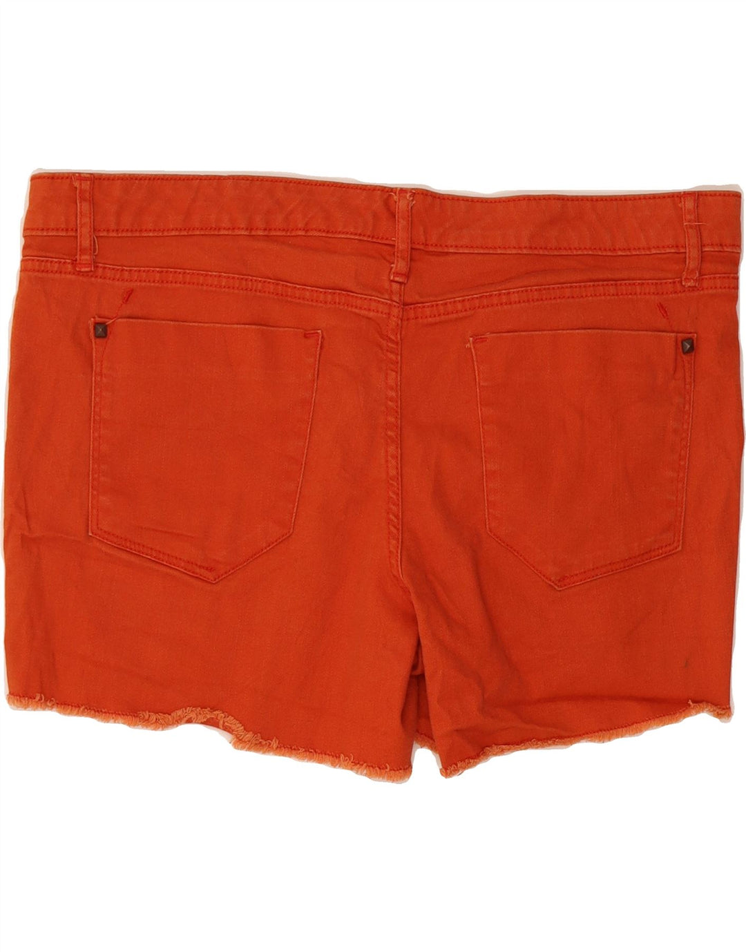 MOSSIMO Womens Denim Hot Pants US 14 XL W38  Orange Cotton Vintage Mossimo and Second-Hand Mossimo from Messina Hembry 