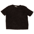 Zara Womens Crop Bluse Top UK 14 Medium Black Polyester