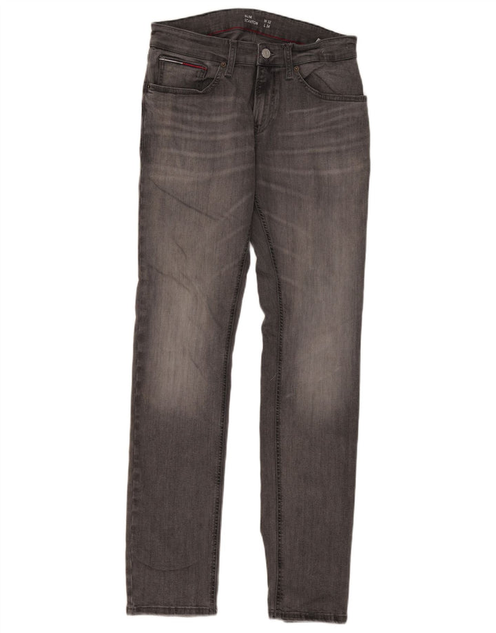 Tommy Hilfiger Dame Scanton Slim Jeans W32 L34 Grå Bomuld