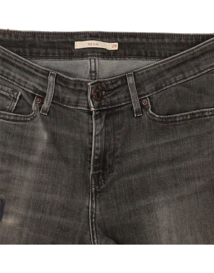 LEVI'S Mens 712 Slim Jeans W29 L26 Grey Vintage Levi's and Second-Hand Levi's from Messina Hembry 