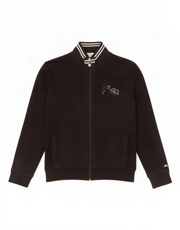 Ellesse Dame træningsdragt Topjakke UK 14 Medium Sort Bomuld
