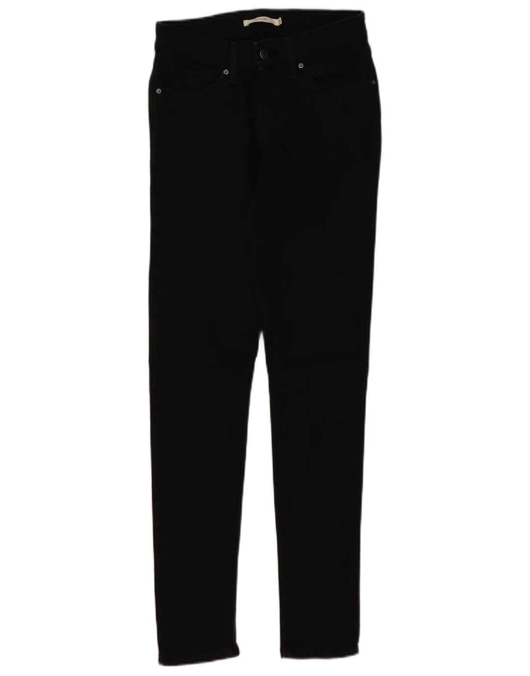 LEVI'S Womens 711 Skinny Jeans W25 L32 Black Cotton