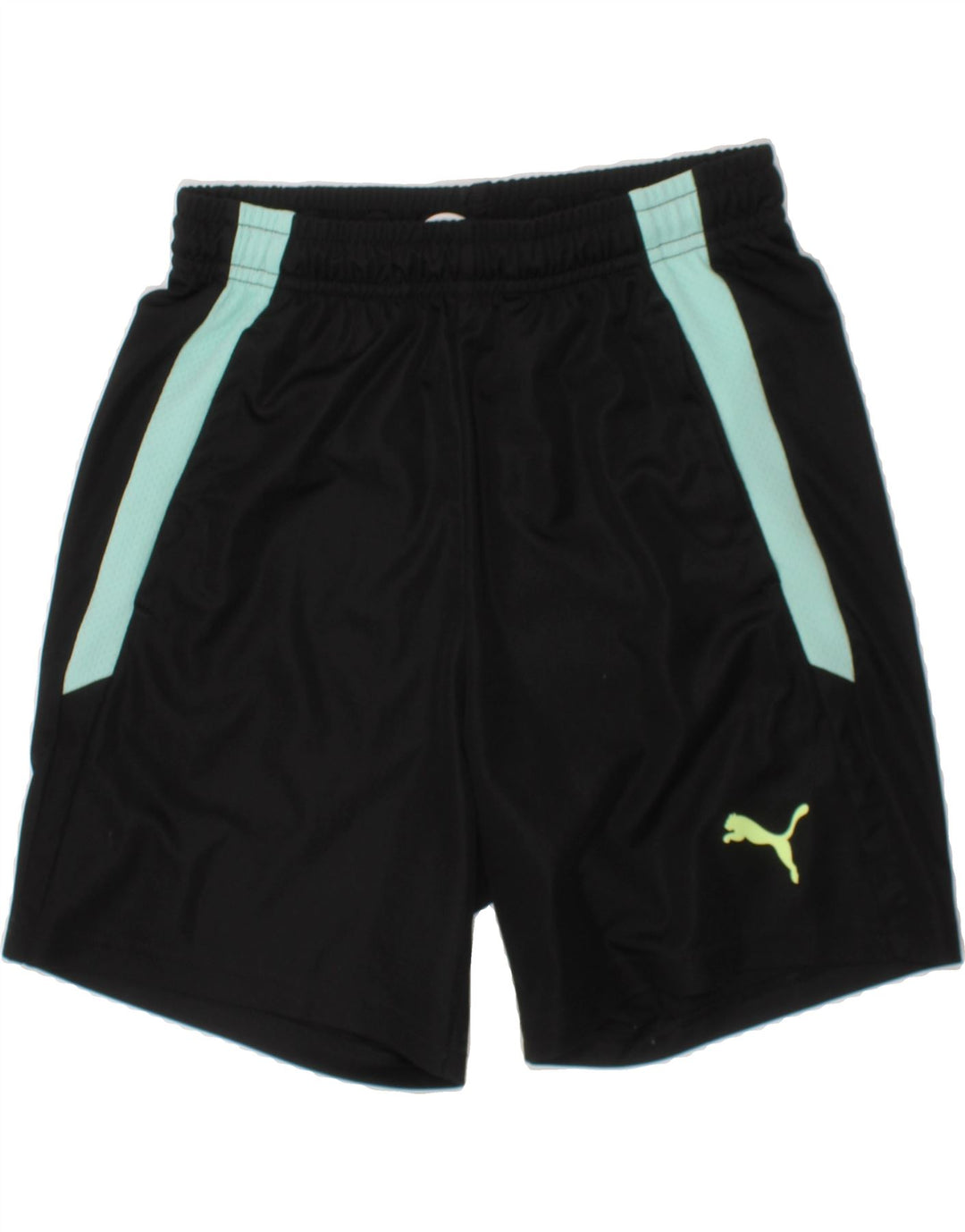 PUMA Boys Sport Shorts 11-12 Years  Black Colourblock Polyester Vintage Puma and Second-Hand Puma from Messina Hembry 