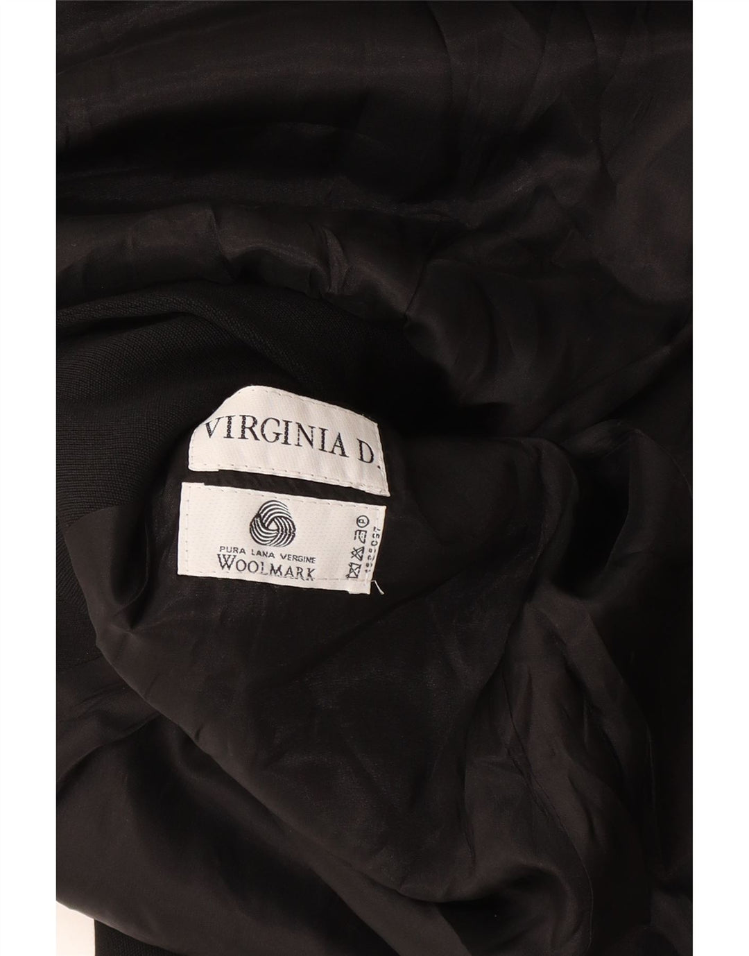 Vintage Dame Longline 4 Button Blazer Jacket UK 14 Medium Black