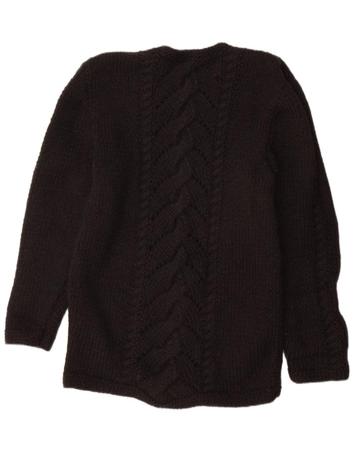 Vintage kvindes sweaterkjole UK 16 Large Sort