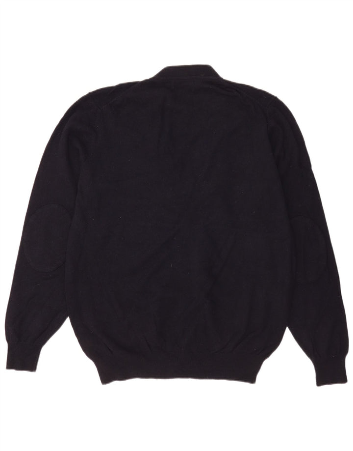 Massimo Dutti Herre Cardigan Sweater XL Marineblå Uld