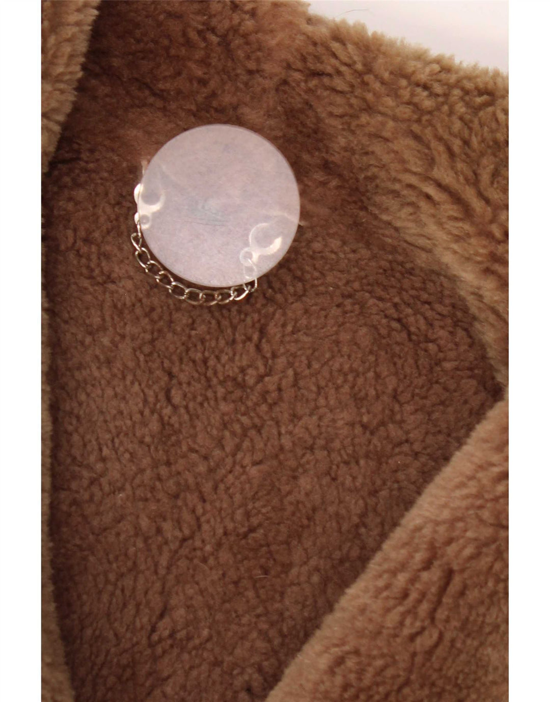 Vintage Dame Shearling Jacket UK 14 Medium Brown