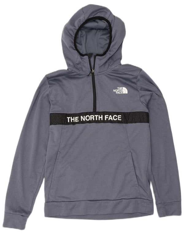 The North Face Boys grafisk hættetrøje med lynlås 14-15 år XL Blå