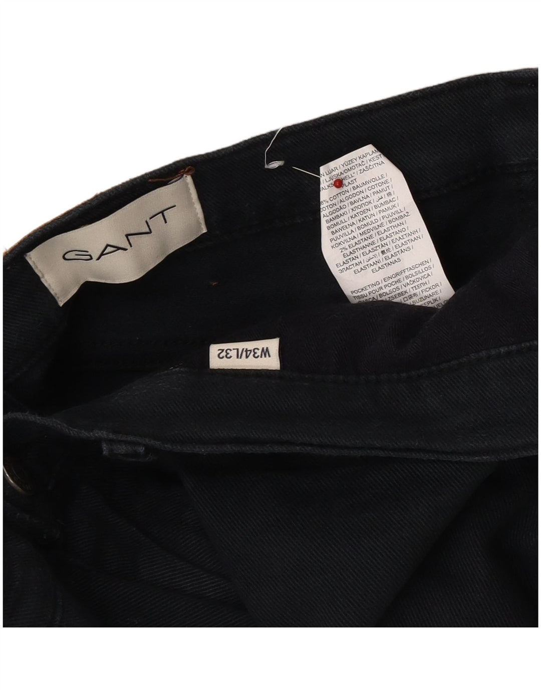Gant Slim Jeans til mænd W34 L32 Marineblå bomuld