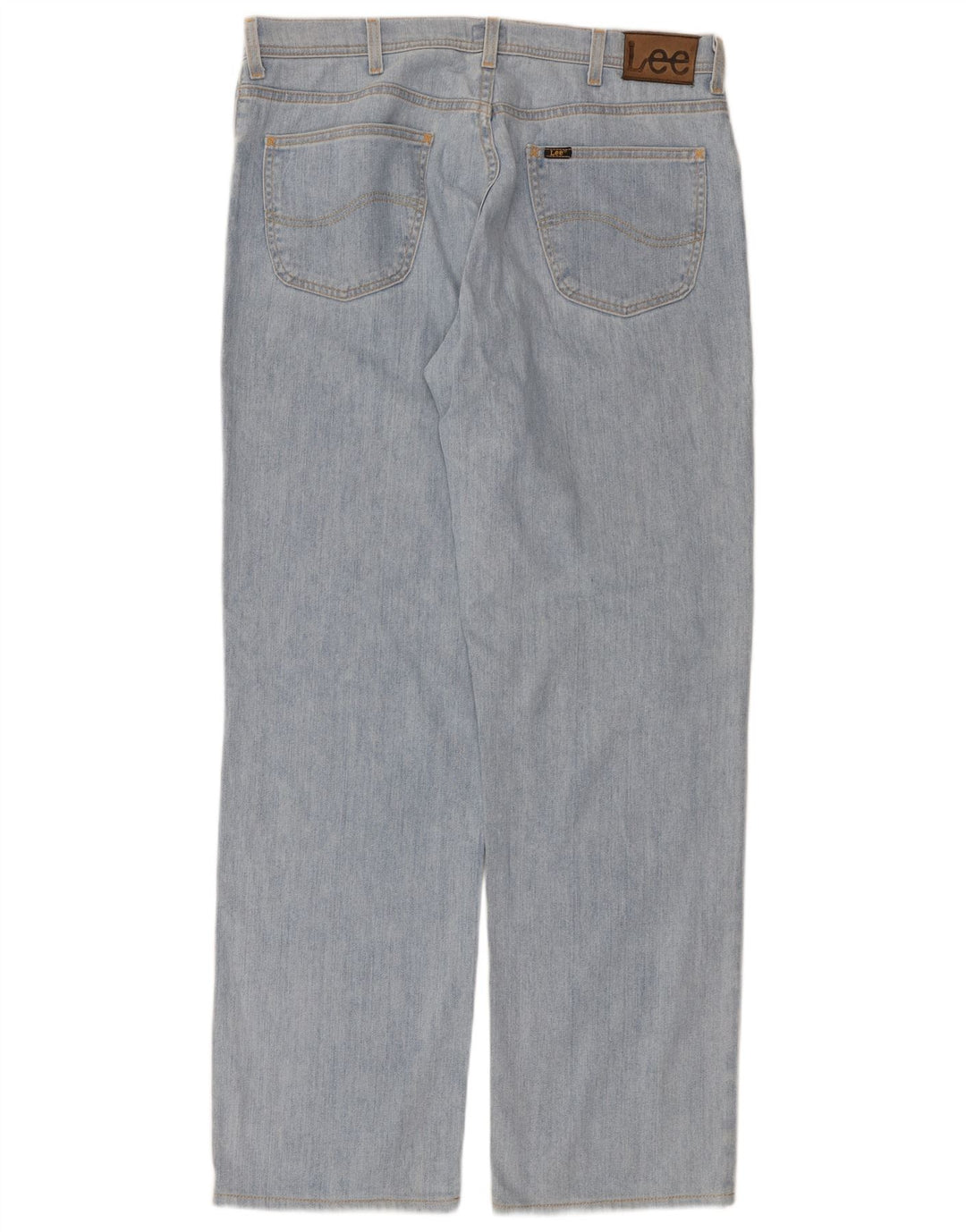 Lee Herre Brooklyn Straight Jeans W38 L34 Blå Bomuld