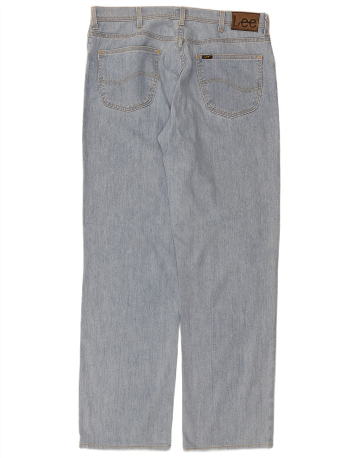 Lee Herre Brooklyn Straight Jeans W38 L34 Blå Bomuld