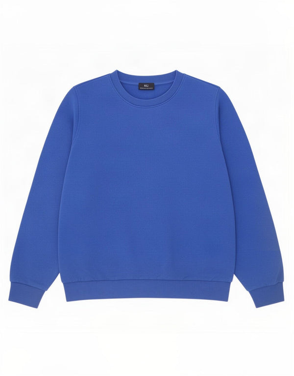 Marks & Spencer Dame Sweatshirt Jumper UK 14 Stor Blå Bomuld