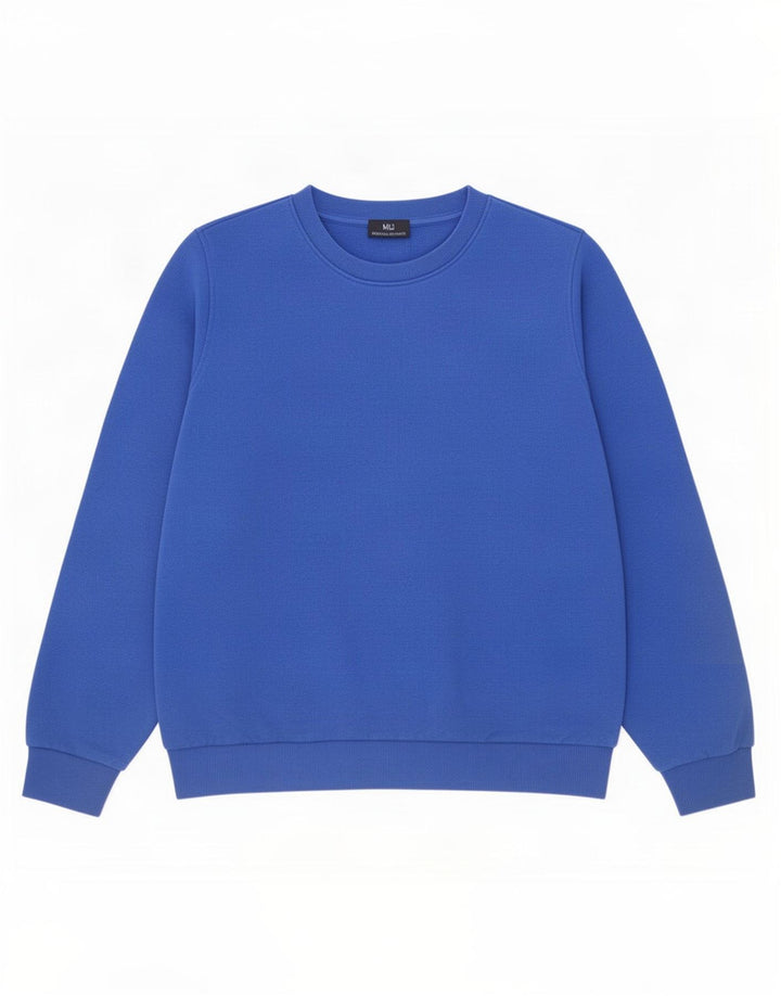 Marks & Spencer Dame Sweatshirt Jumper UK 14 Stor Blå Bomuld