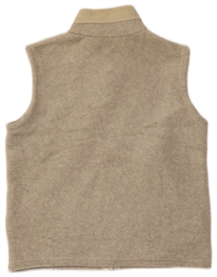 Marks & Spencer Fleecejakke til kvinder UK 12 Medium Beige Polyester