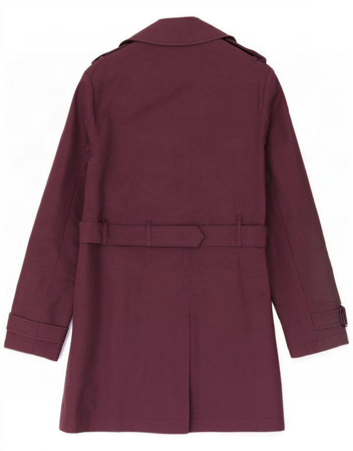 Jack Wills Dame Trench Coat UK 10 Lille rødbrun bomuld