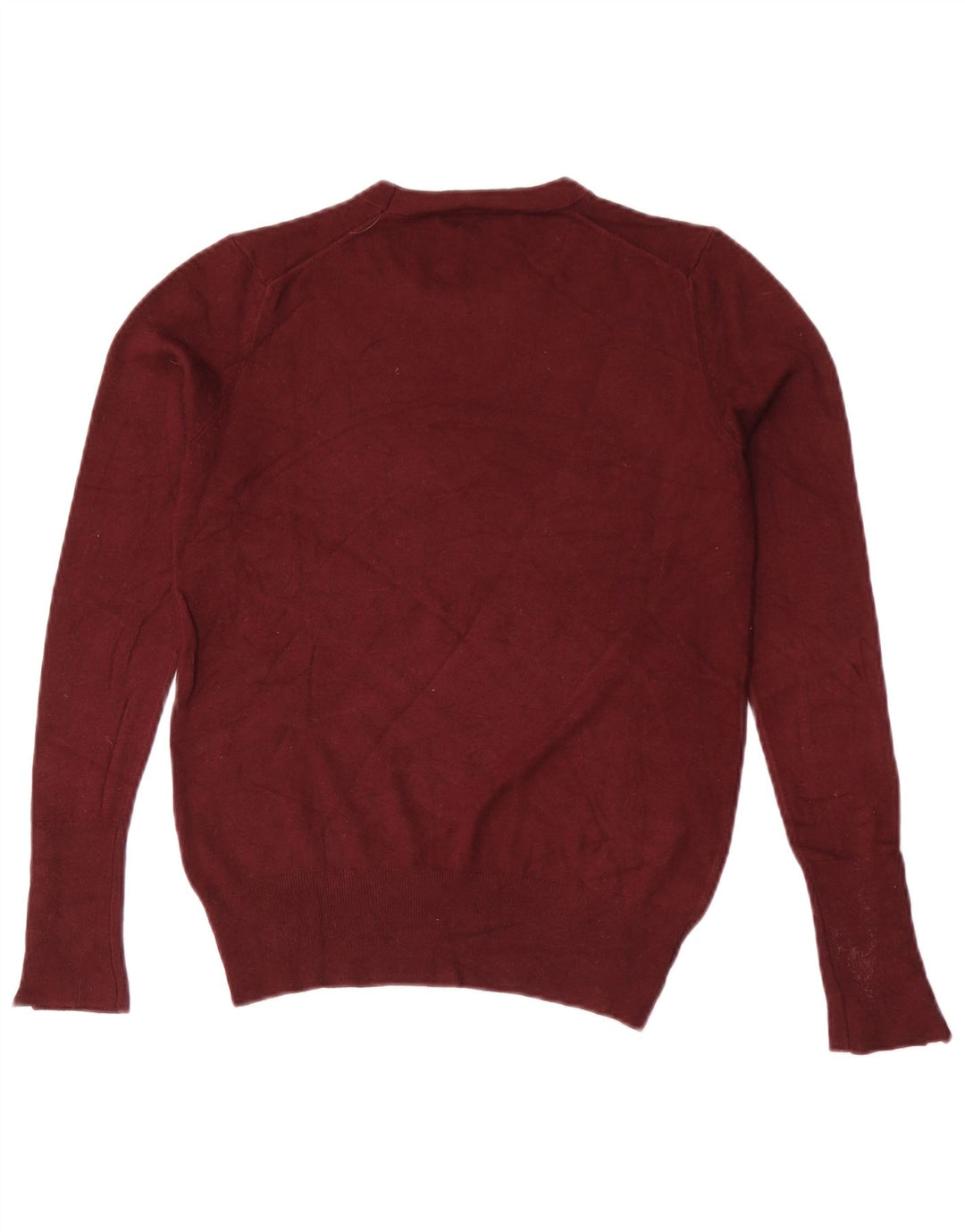 Zara Dame Jumper Sweater UK 12 Medium Burgundy
