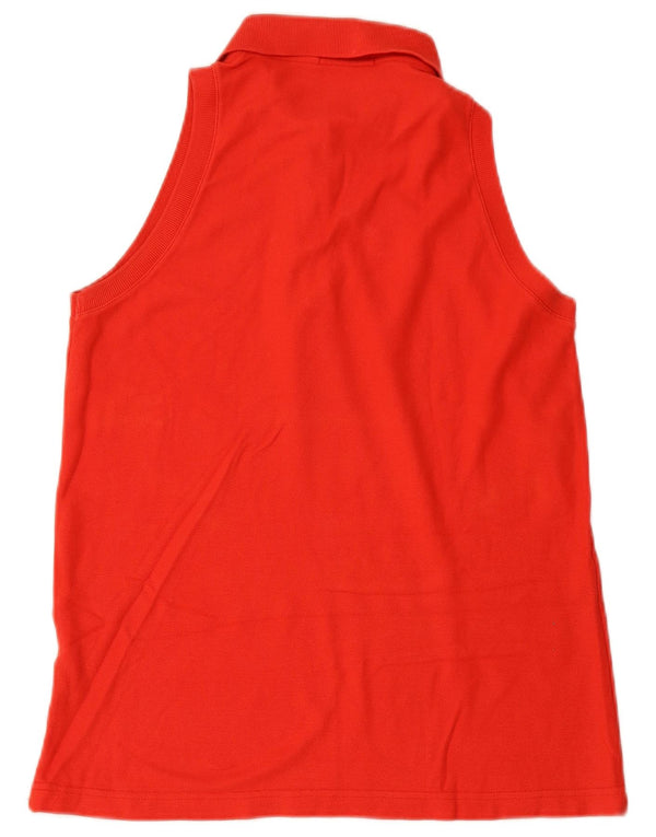 FILA ærmeløs poloshirt til kvinder IT 46 Stor rød bomuld