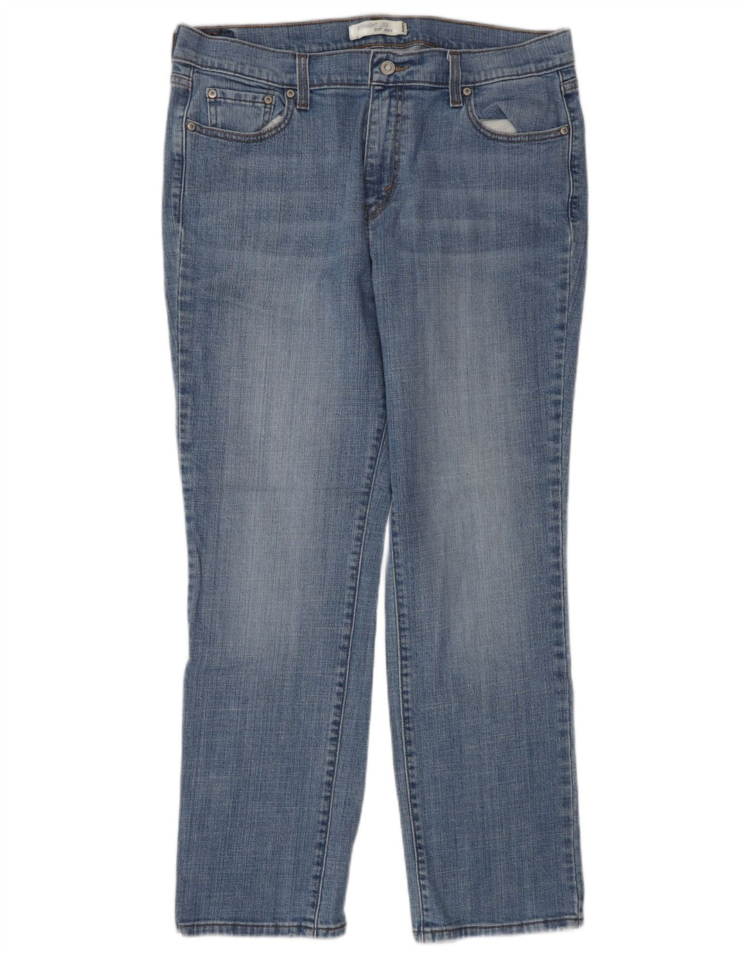 Levi's Dame 505 lige jeans US 14 XL W34 L30 Blå Bomuld