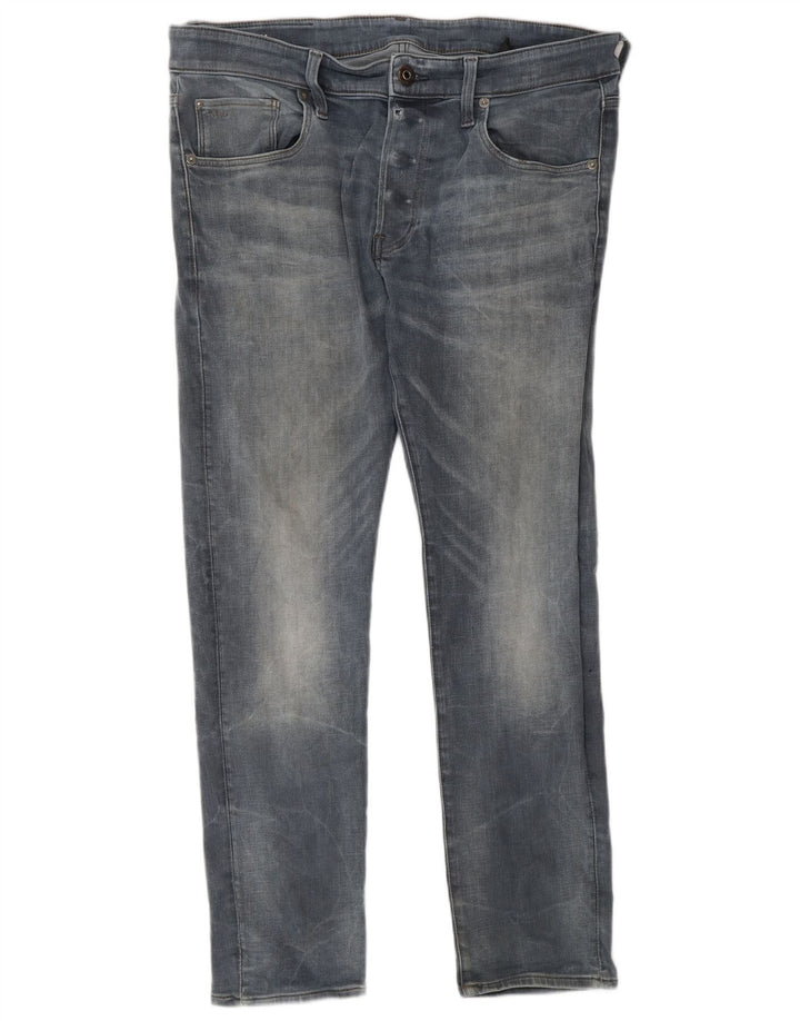 G-Star Slim Jeans til mænd W34 L30 blå polyester